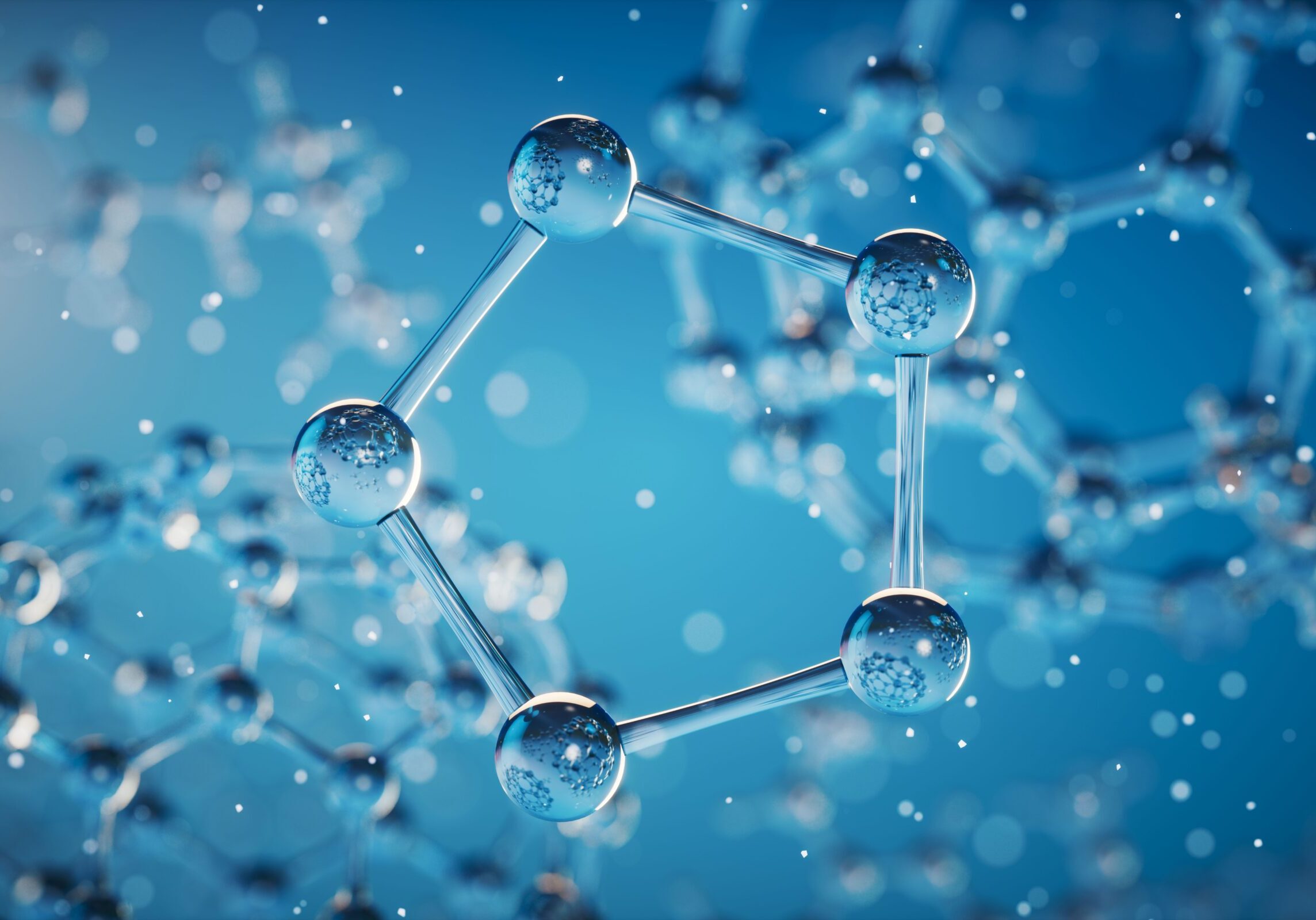 Molecule Illustration - Source DepositPhotos